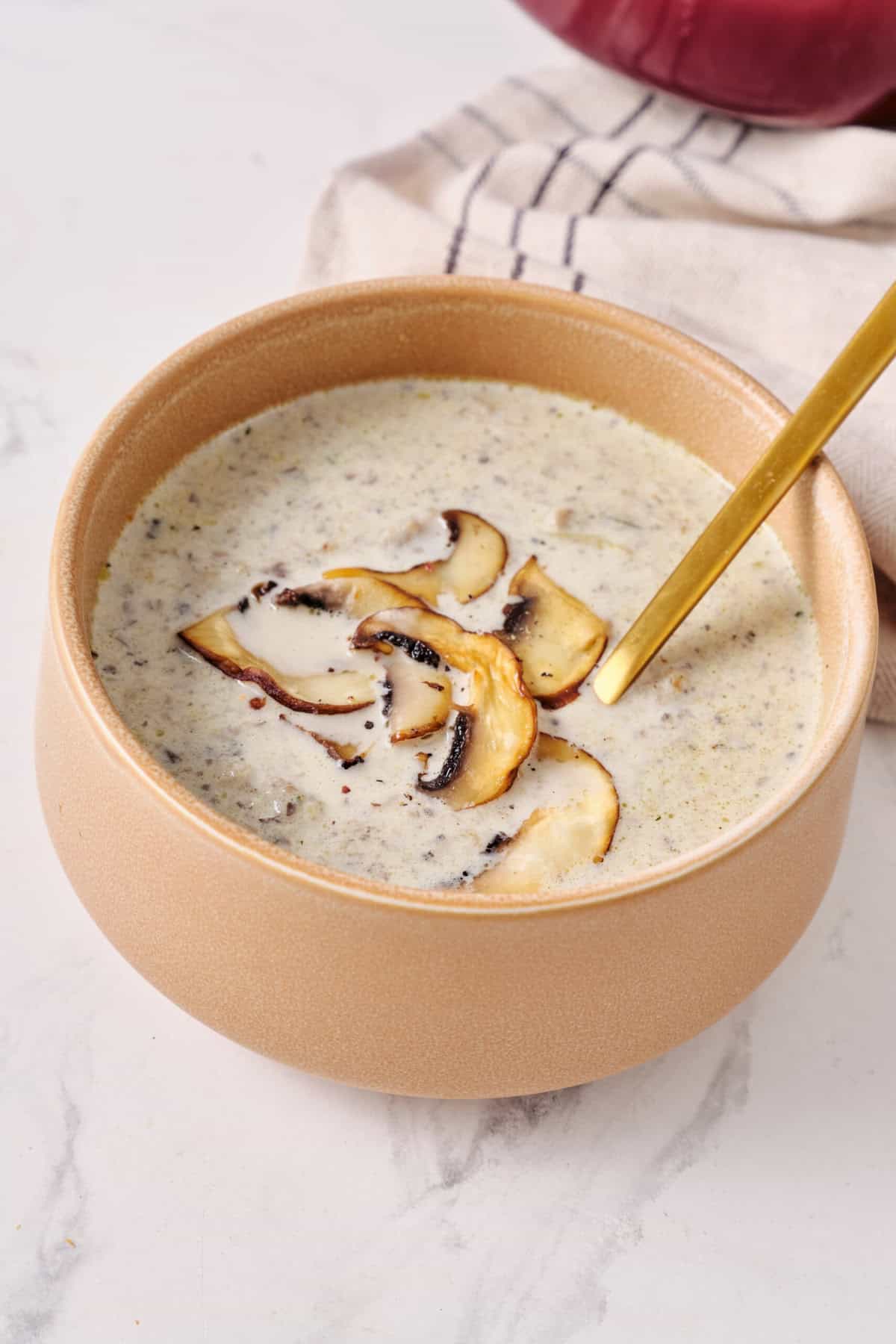 Mushroom and Leek Soup - foodfaithfitness
