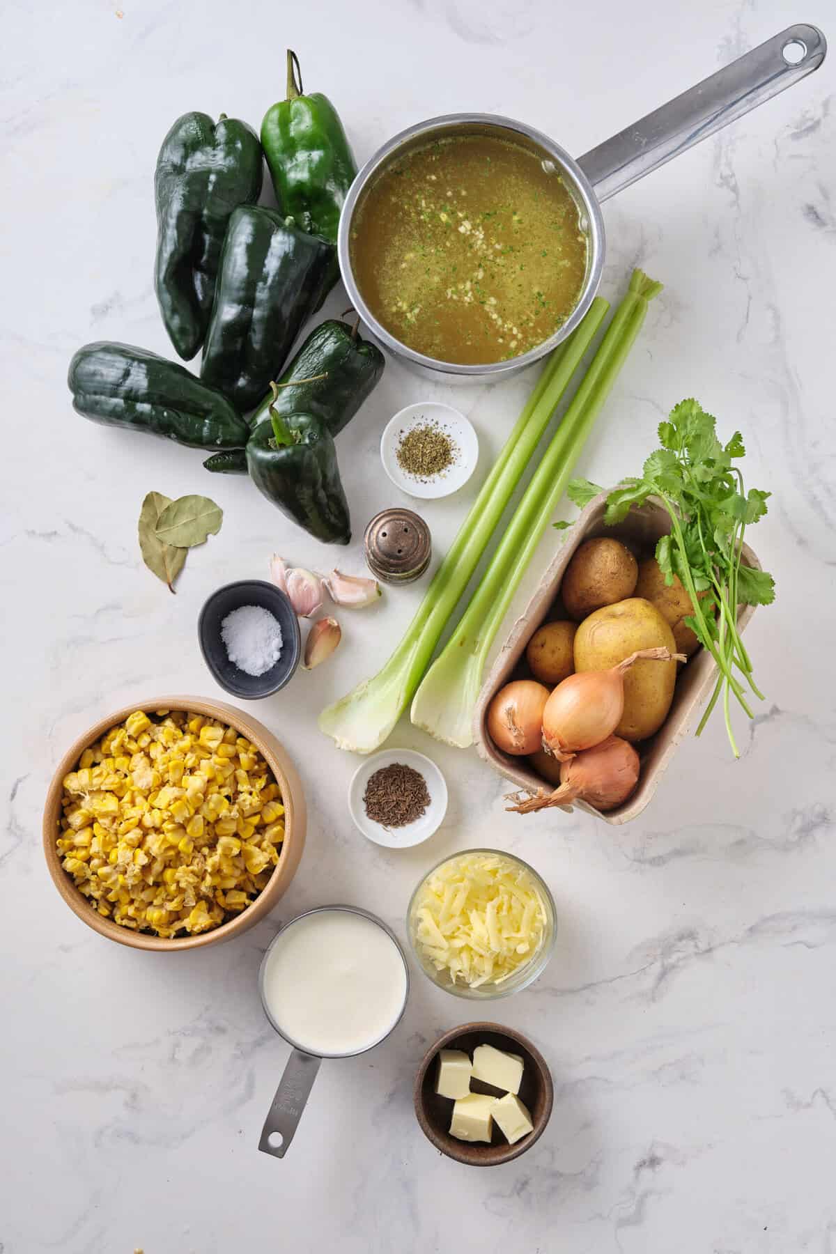 Poblano Corn Chowder - foodfaithfitness