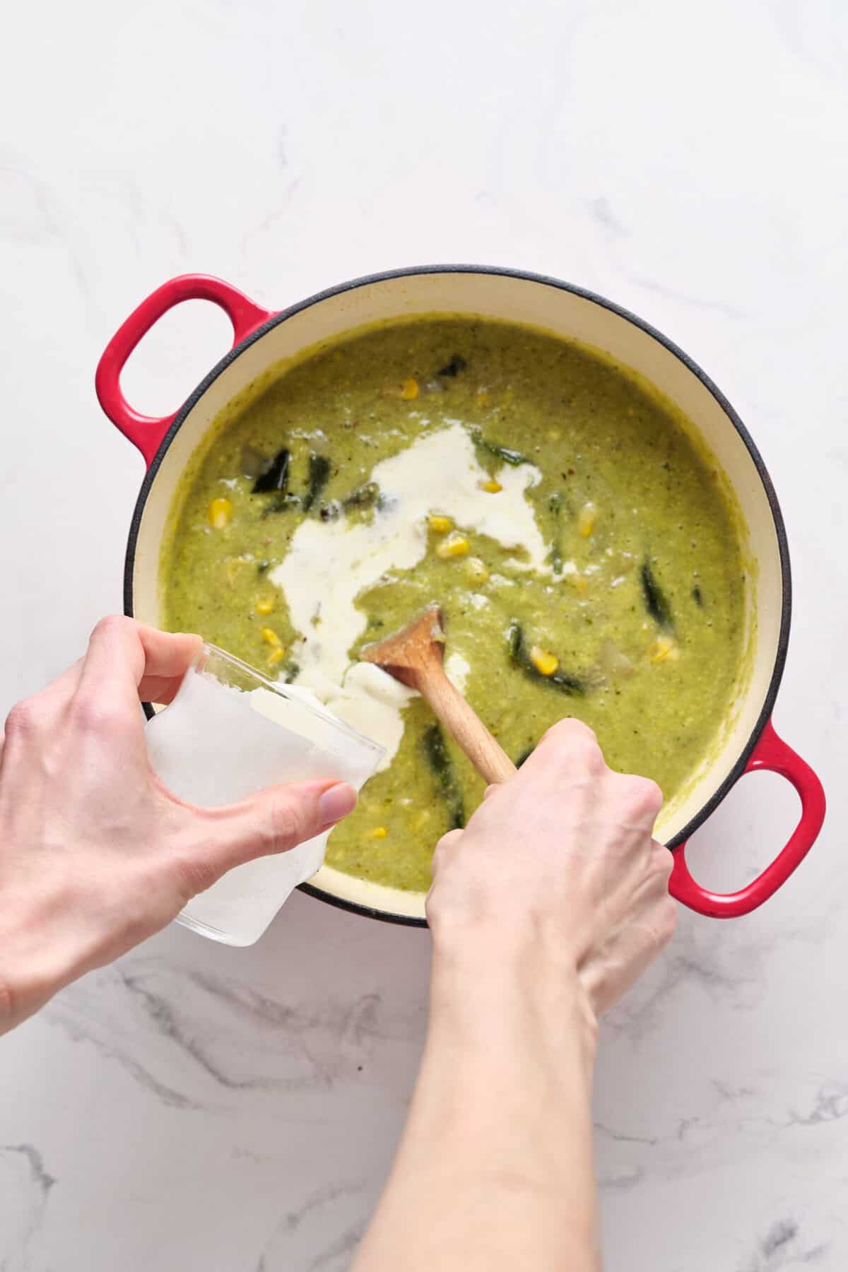 Poblano Corn Chowder - foodfaithfitness
