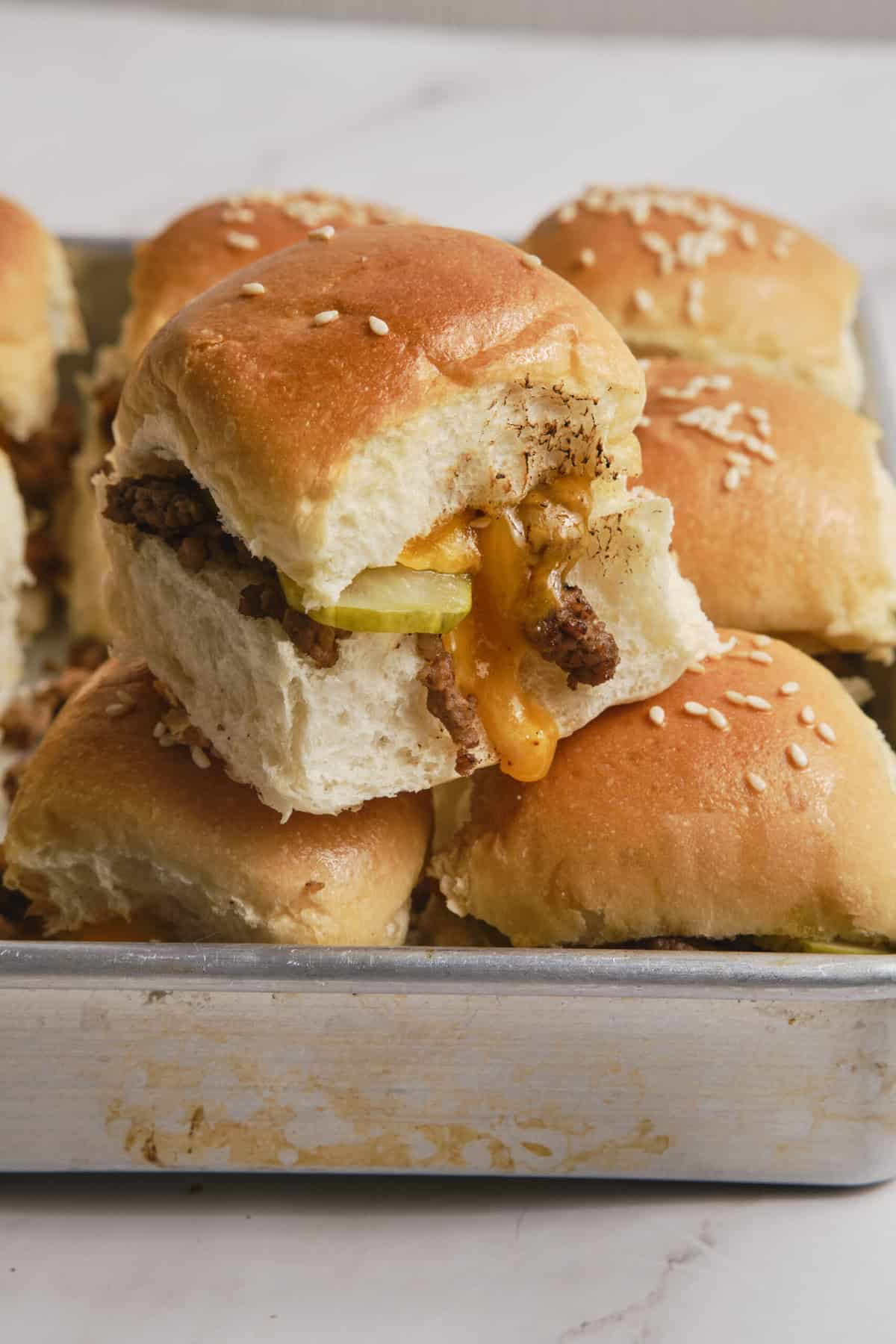 Cheeseburger Sliders - foodfaithfitness