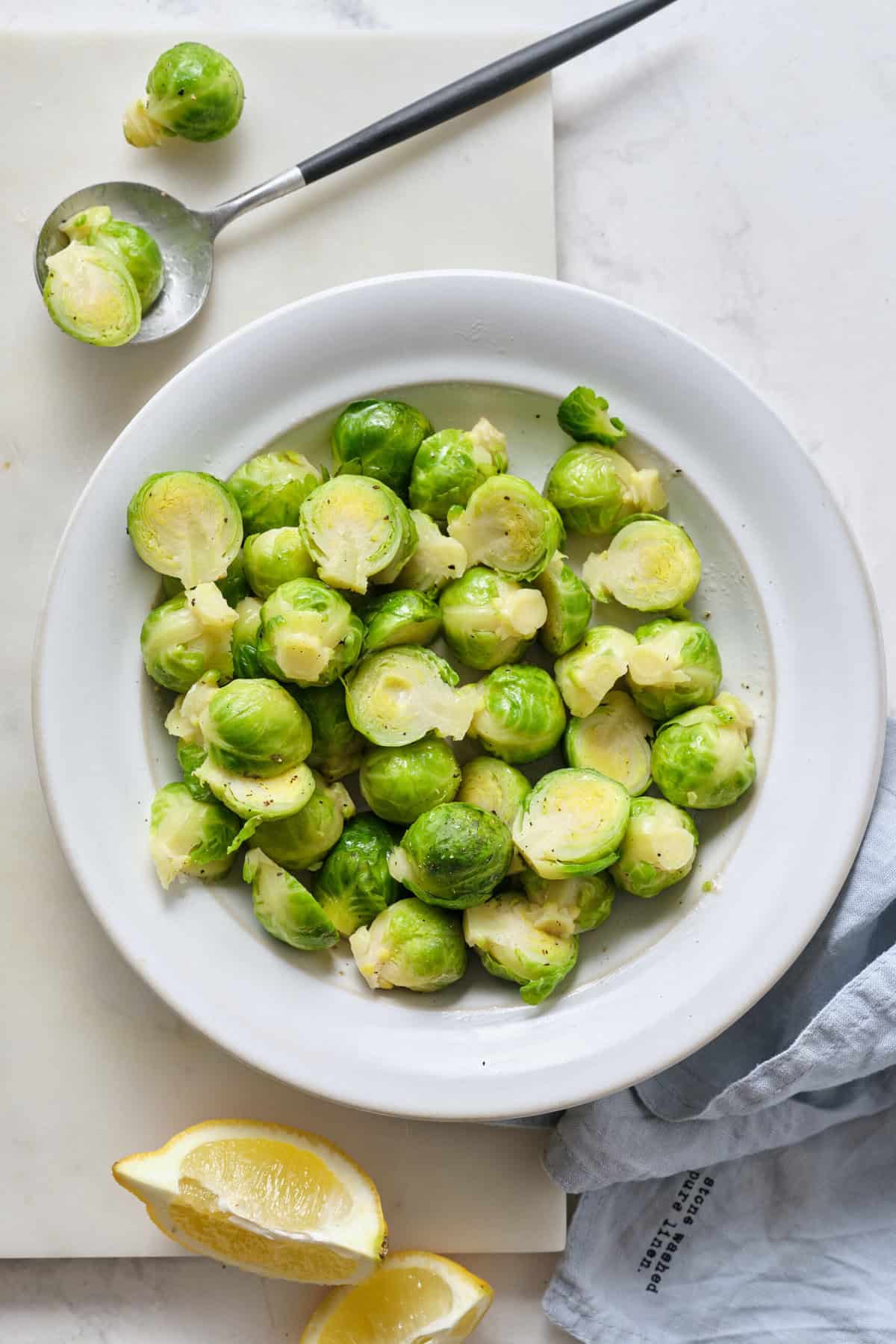 Boiled Brussels Sprouts - foodfaithfitness