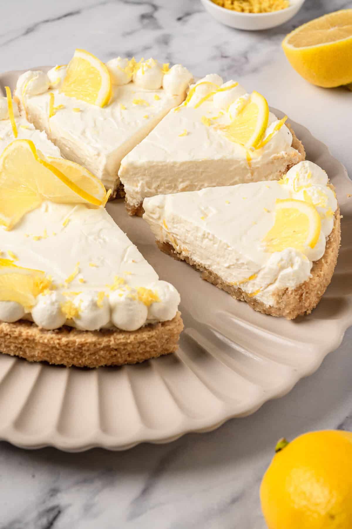 Lemon Cream Pie - foodfaithfitness