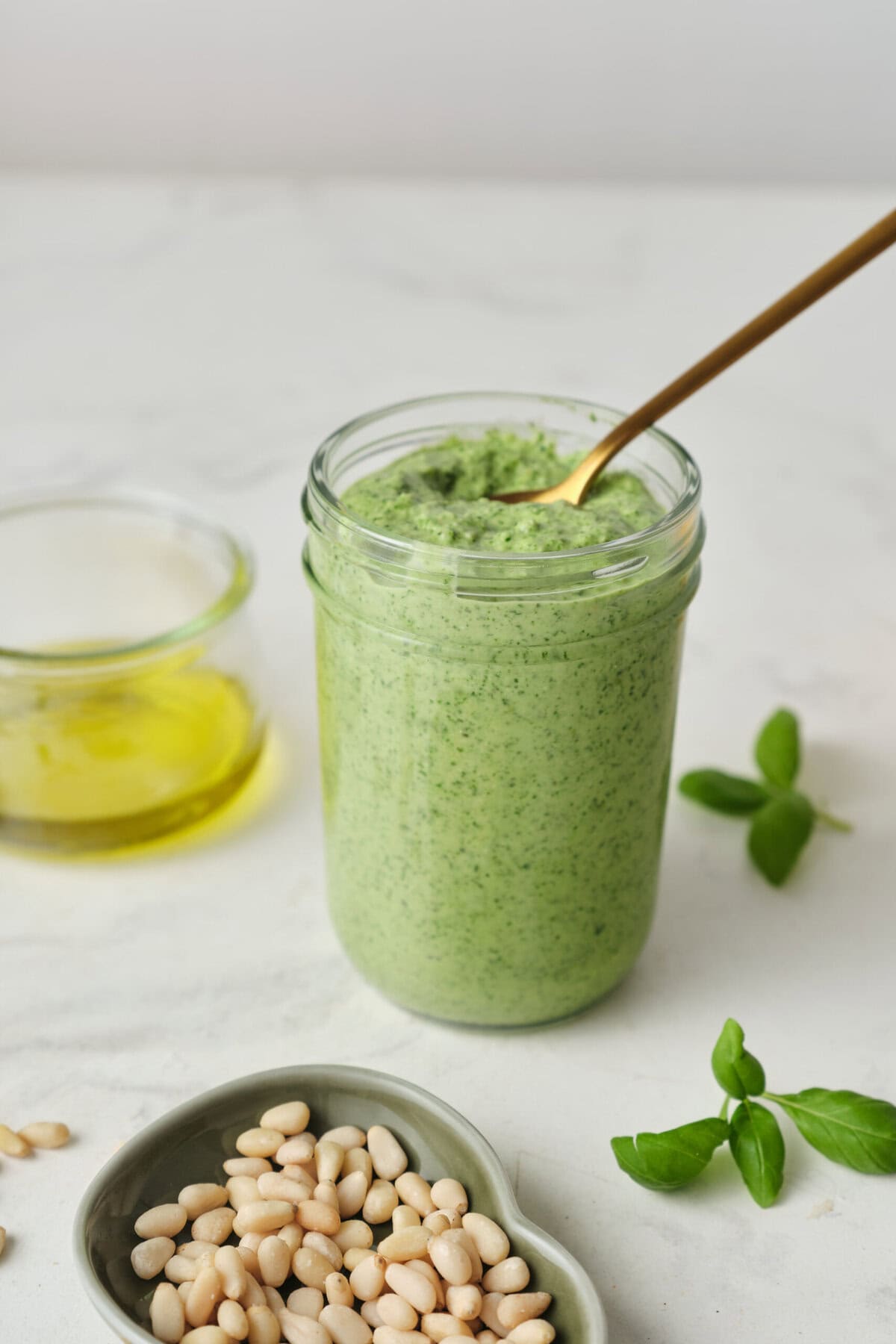 Pesto Salad Dressing - foodfaithfitness