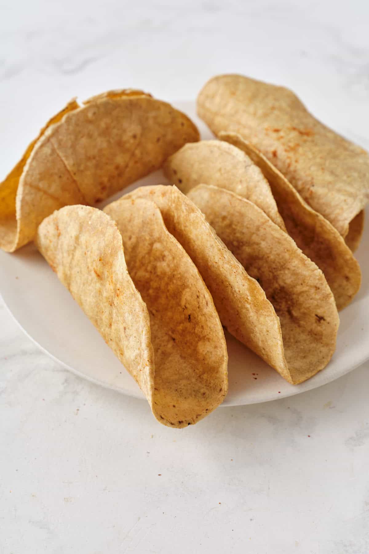 Taco Shells in Oven - foodfaithfitness