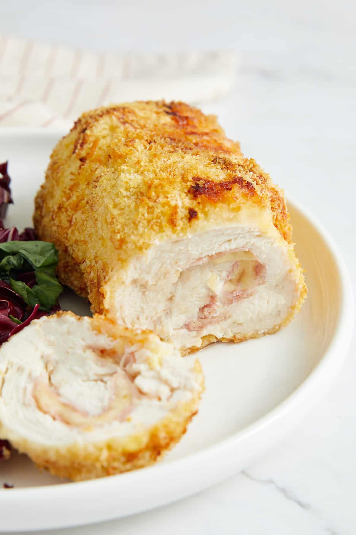 Air Fryer Chicken Cordon Bleu - Foodfaithfittness