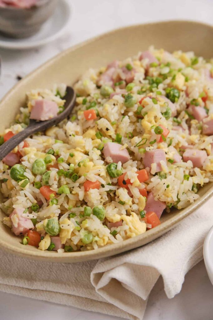 Has Ham Rice Ham Fried Rice - Food Faith Fitness