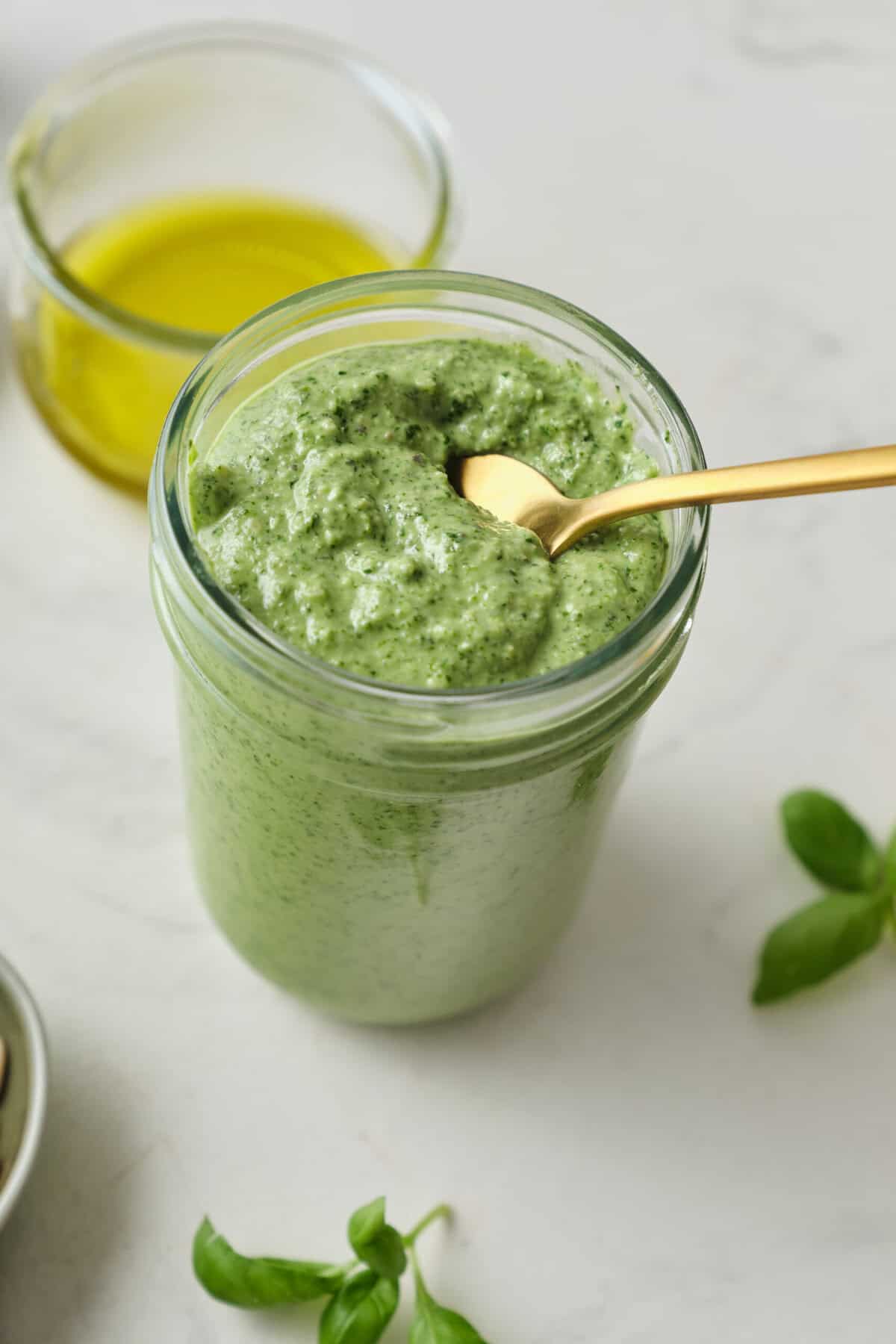 Pesto Salad Dressing - foodfaithfitness
