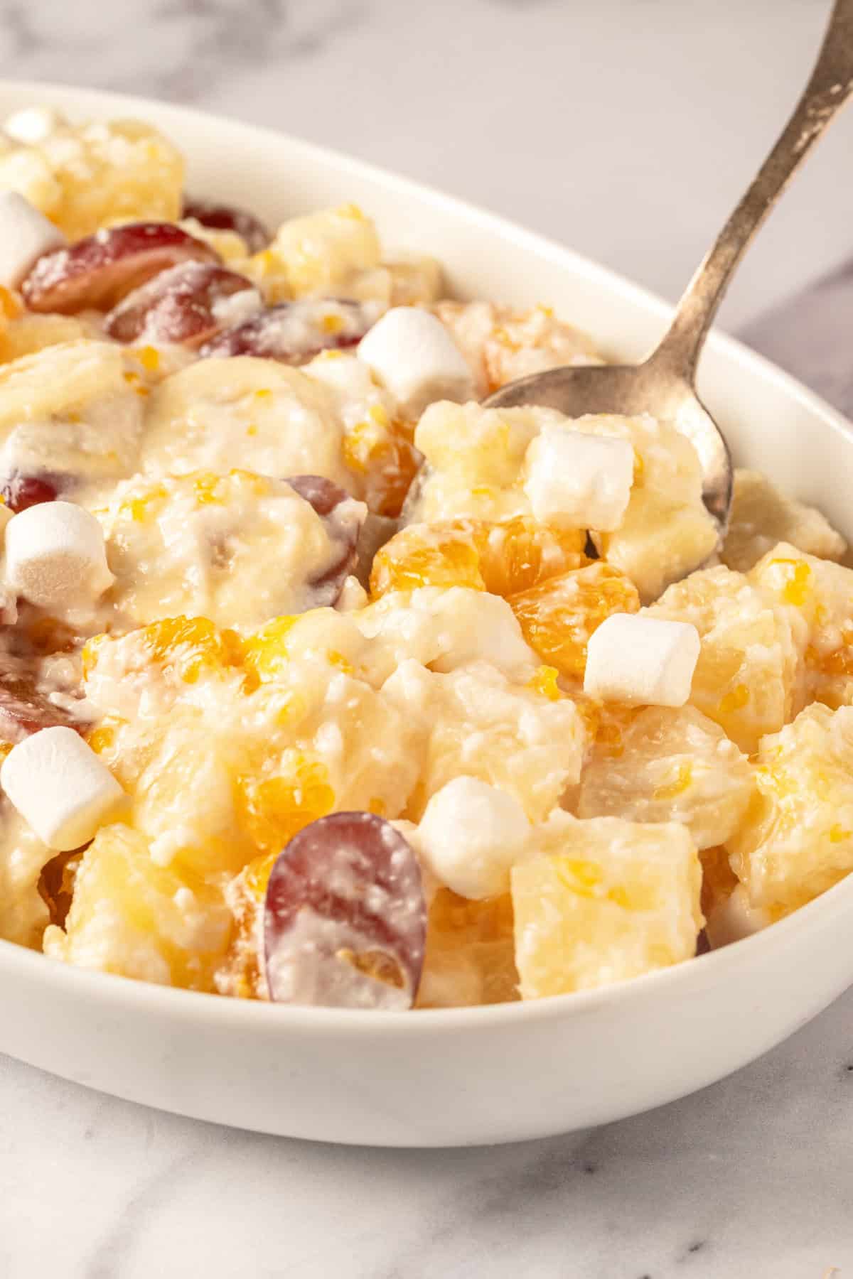 Creamy Fruit Salad - foodfaithfitness