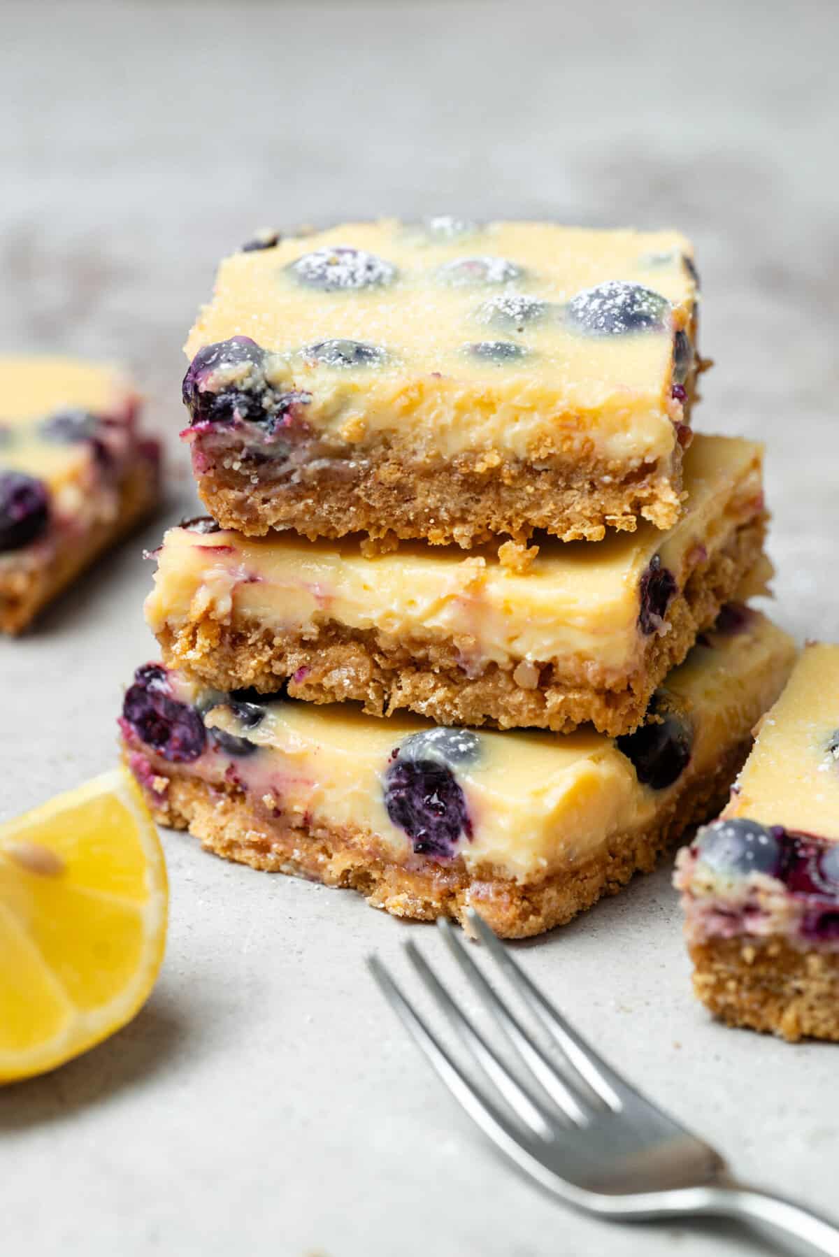 Lemon Blueberry Bars - foodfaithfitness
