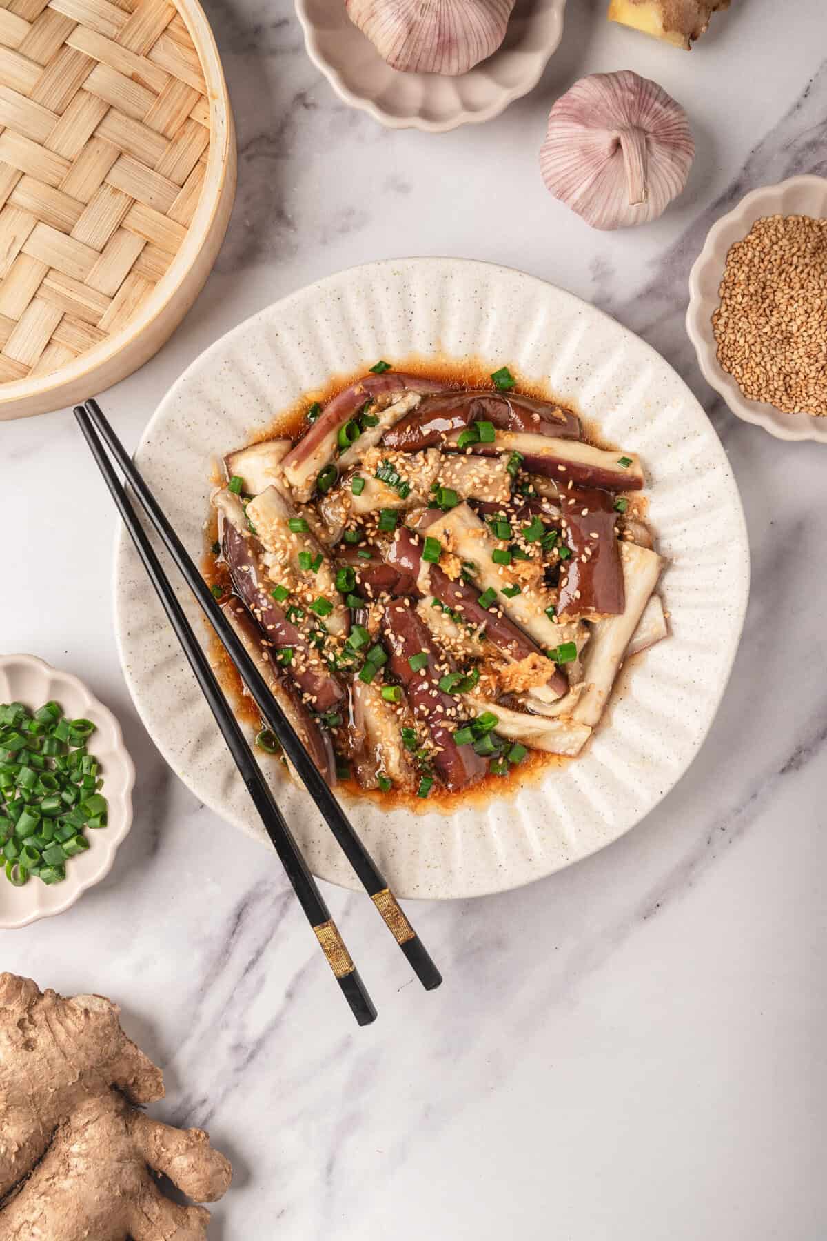 Steamed Eggplant - foodfaithfitness