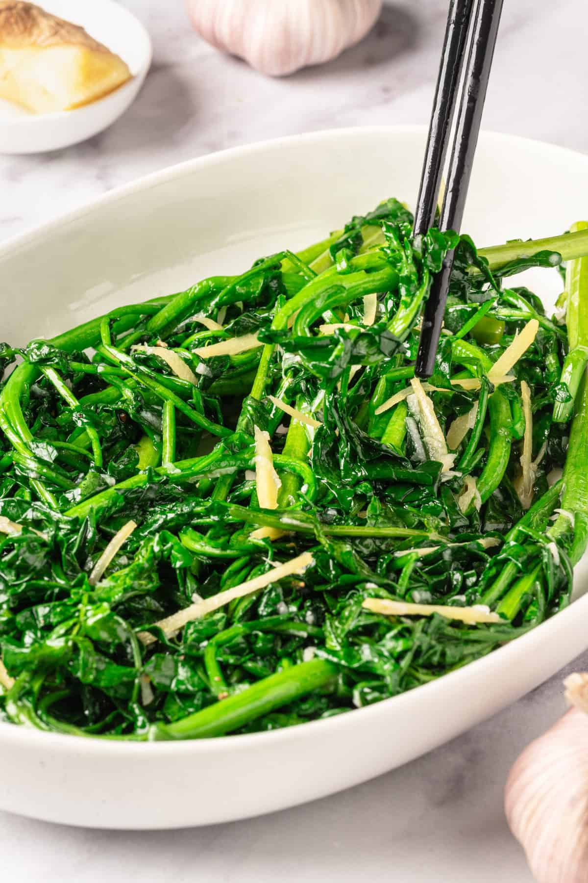 Stir-Fried Watercress - foodfaithfitness
