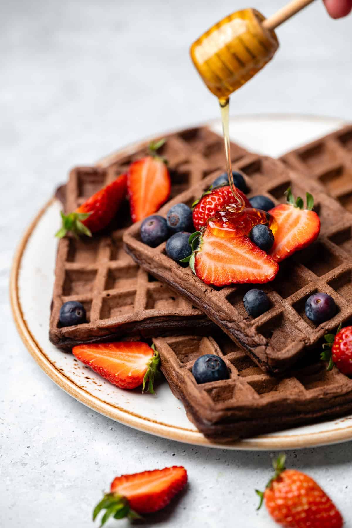 Brownie Waffles - foodfaithfitness