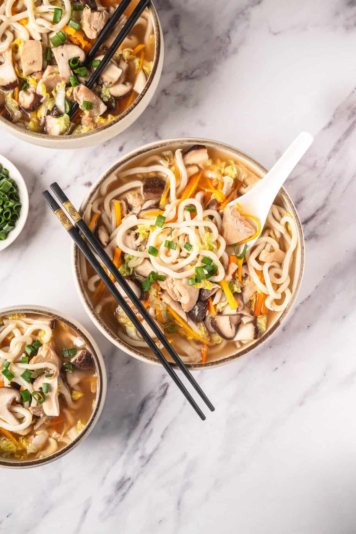 Chicken Udon Soup - foodfaithfitness