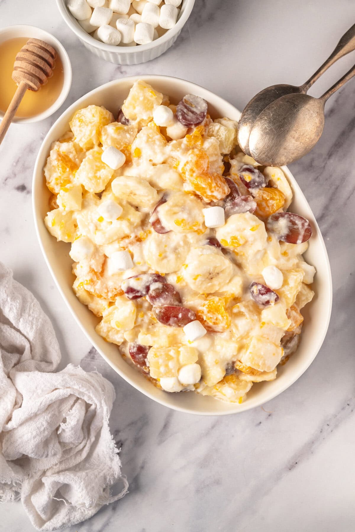 Creamy Fruit Salad - foodfaithfitness
