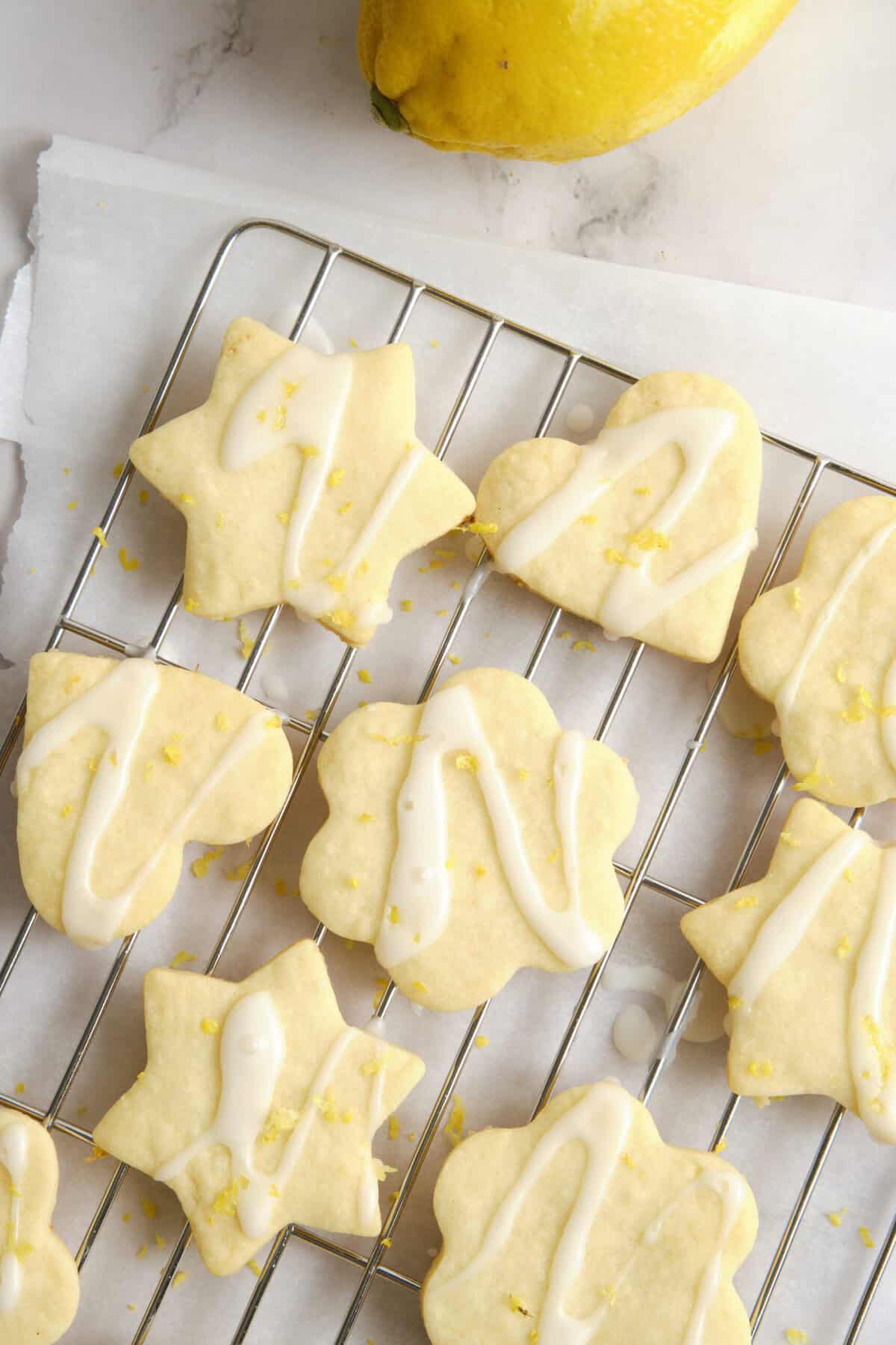 Lemon Shortbread Cookies - foodfaithfitness