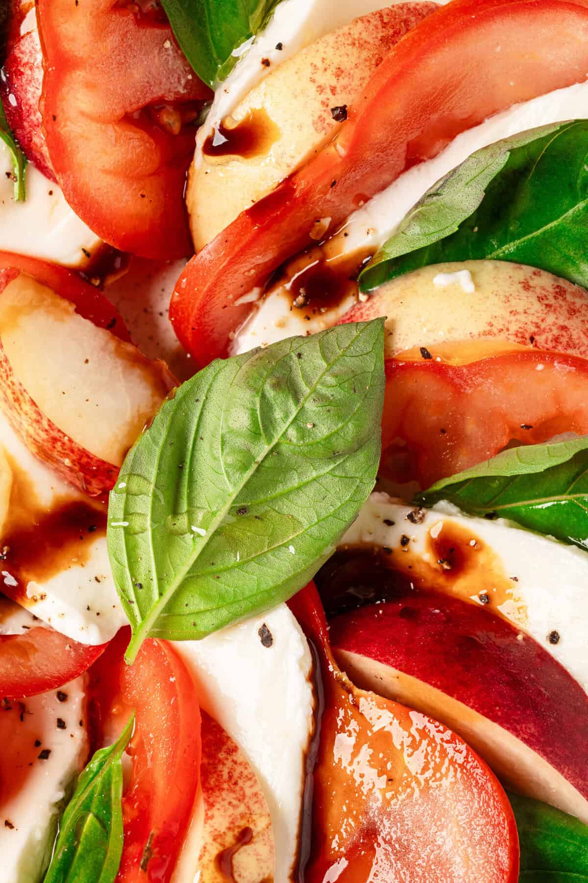 Peach Caprese Salad - foodfaithfitness