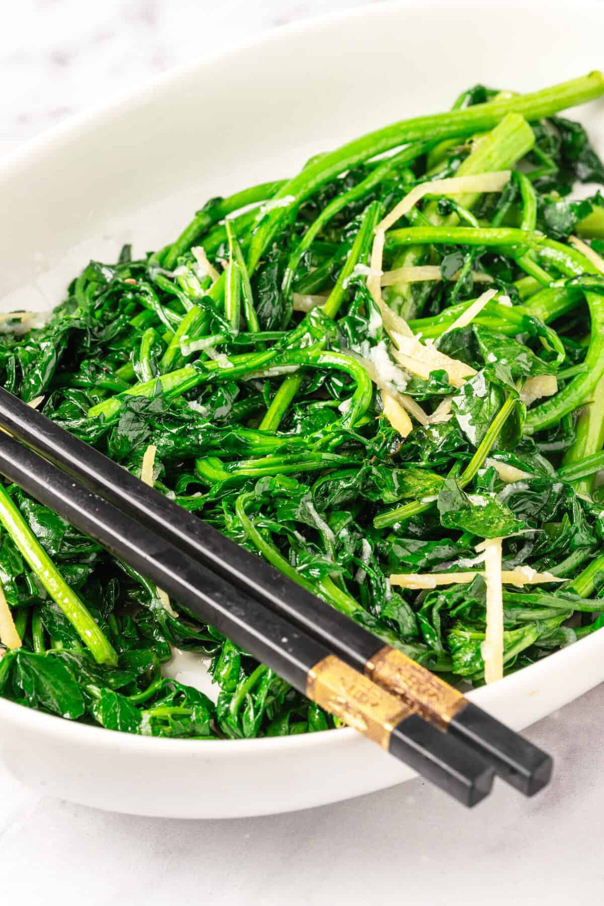Stir-Fried Watercress - foodfaithfitness