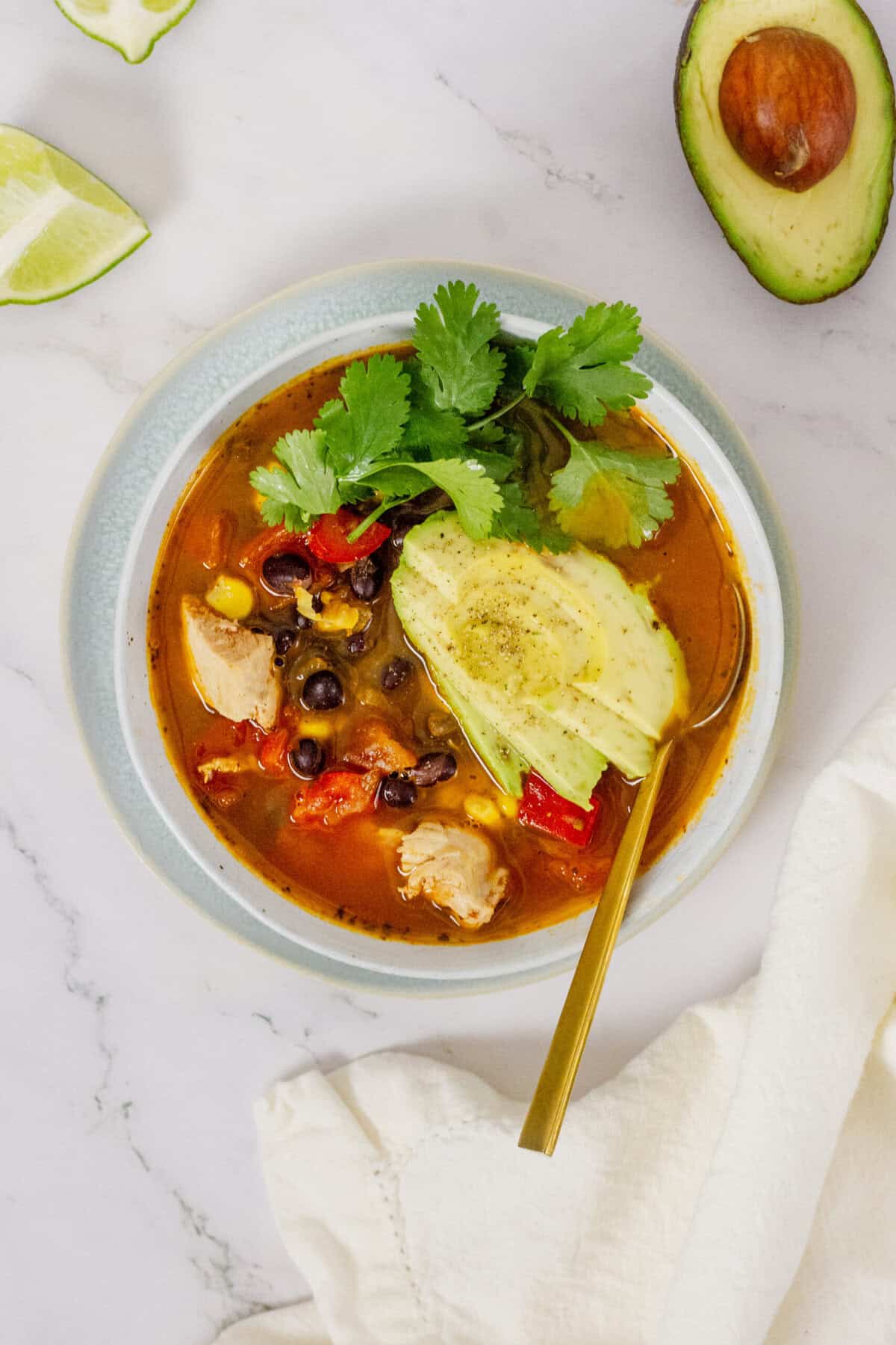 Chicken black bean soup - foodfaithfittness