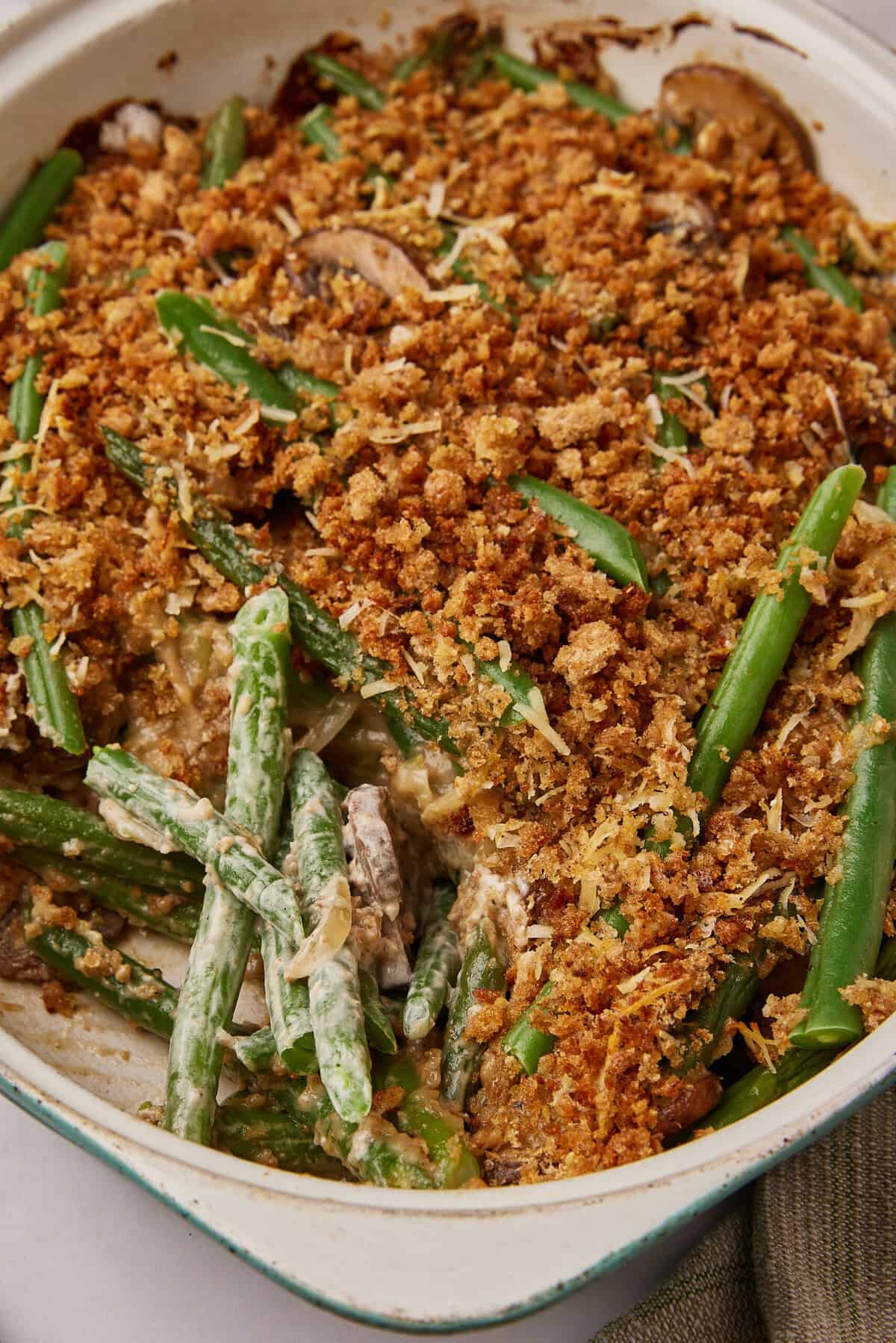 Healthy Green Bean Casserole - foodfaithfitness