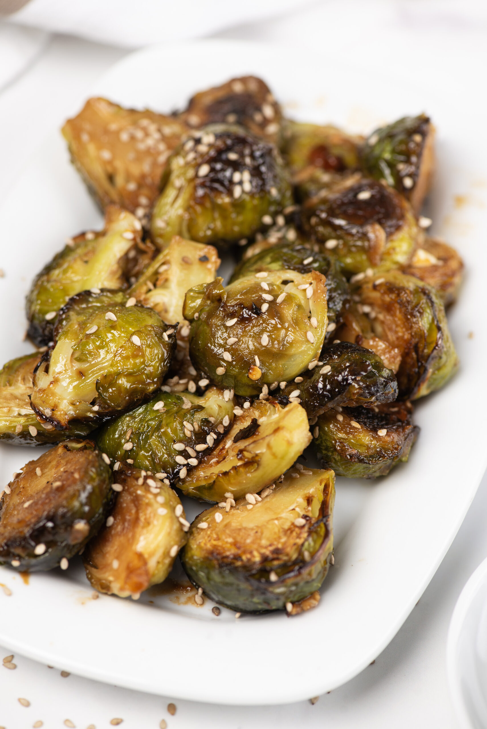 Miso-Glazed Brussels Sprouts - foodfaithfitness