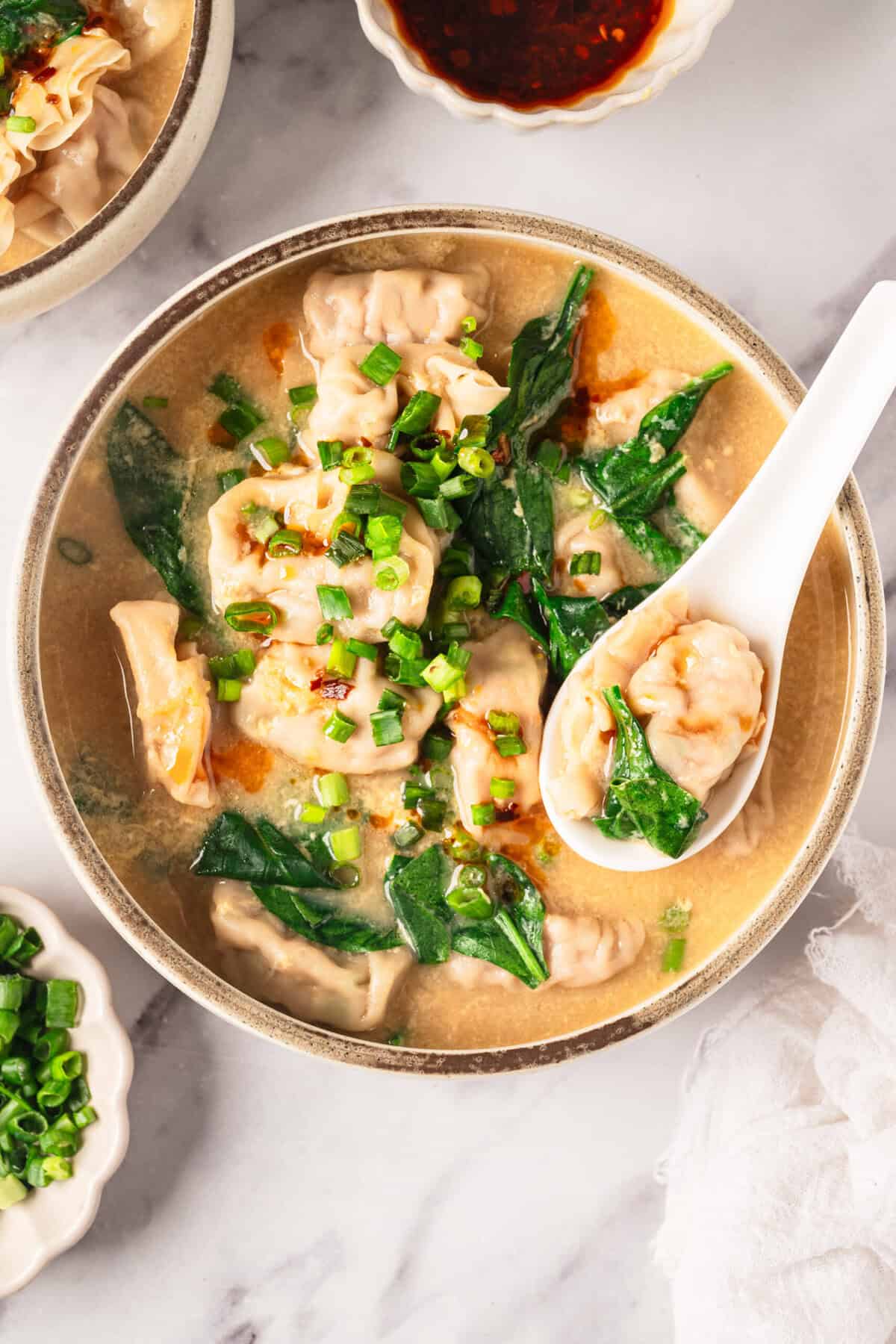 Wonton Egg Drop Soup - foodfaithfitness