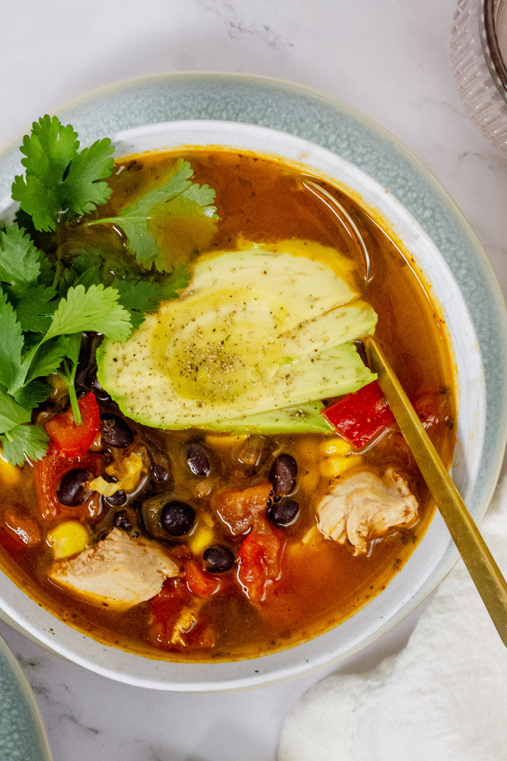 Chicken black bean soup - foodfaithfittness