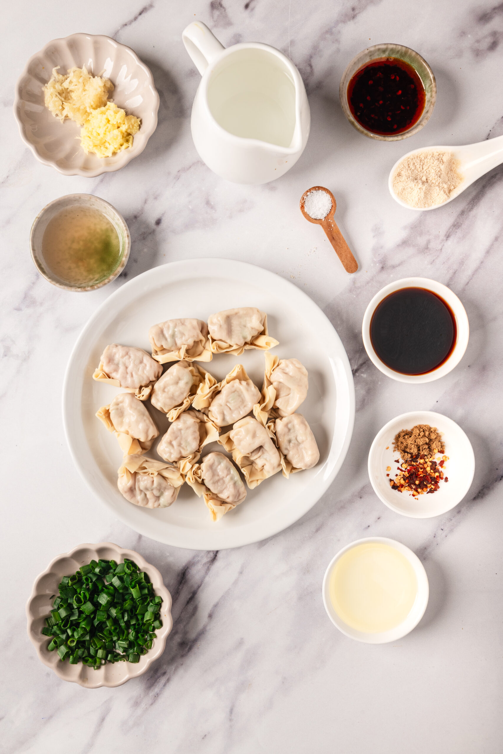 Spicy Wontons In Chili Oil - foodfaithfitness