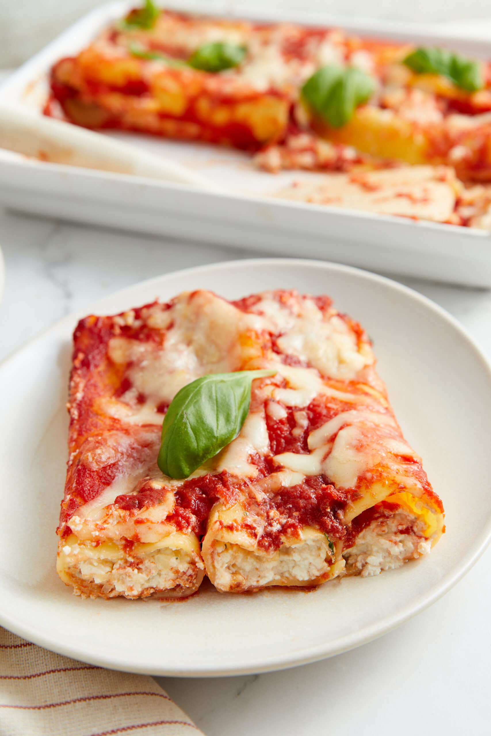 Three Cheese Manicotti - foodfaithfitness