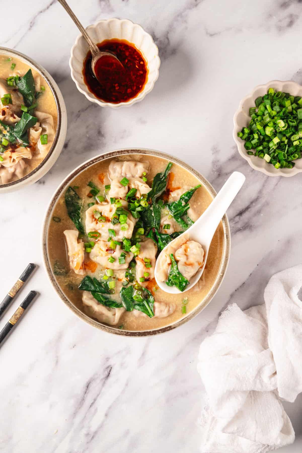 Wonton Egg Drop Soup - foodfaithfitness