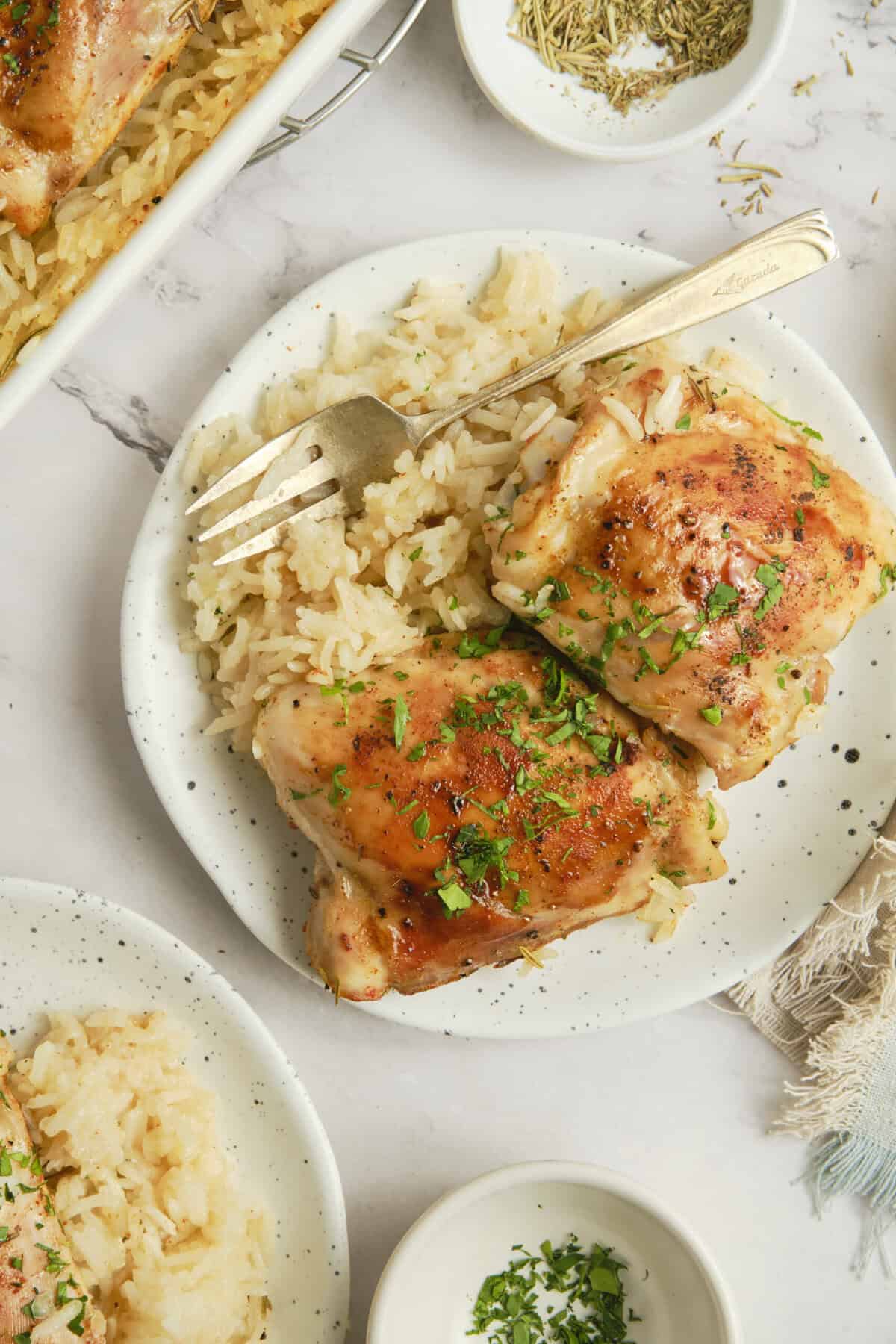 Baked Chicken and Rice - Foodfaithfittness