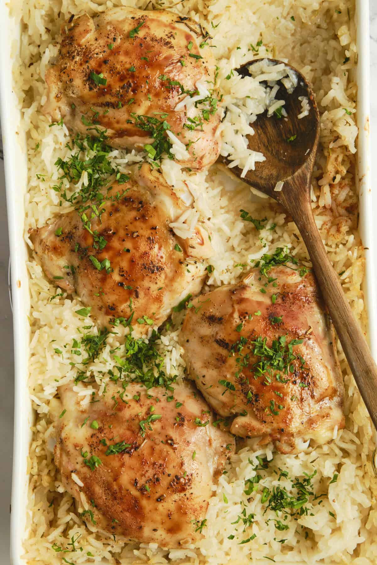 Baked Chicken and Rice - Foodfaithfittness