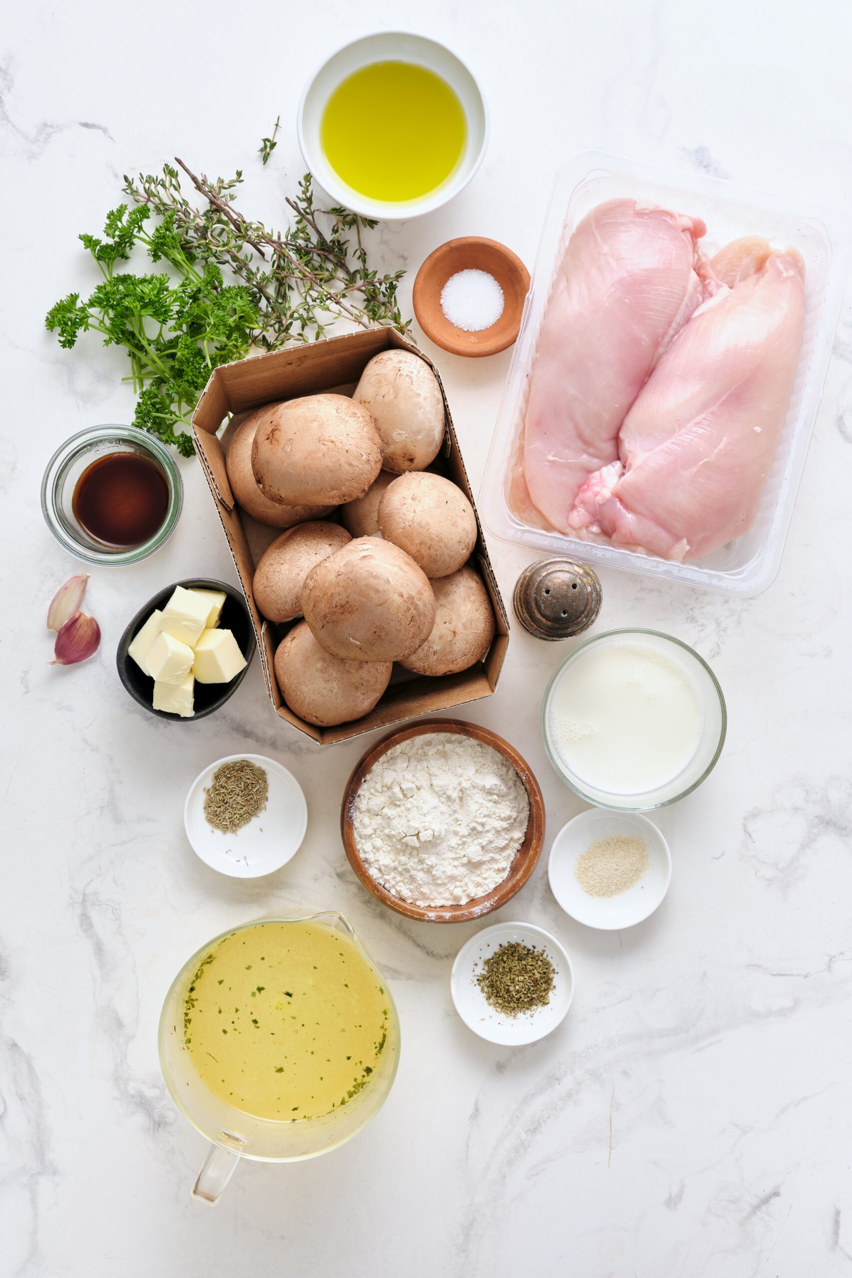 Chicken with mushroom sauce - foodfaithfittness