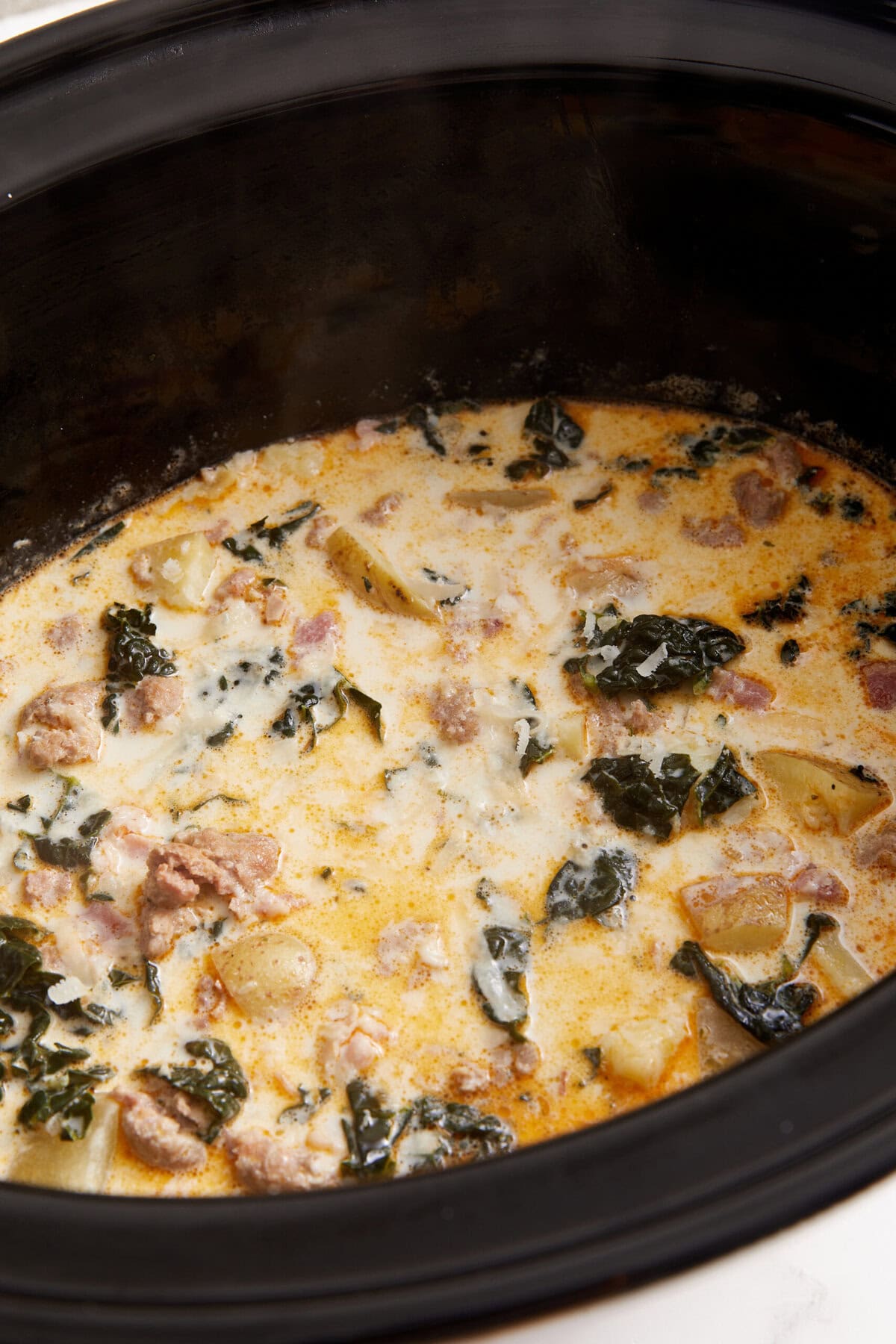 Crock -pot Zuppa Toscana - Foodfaithfittness