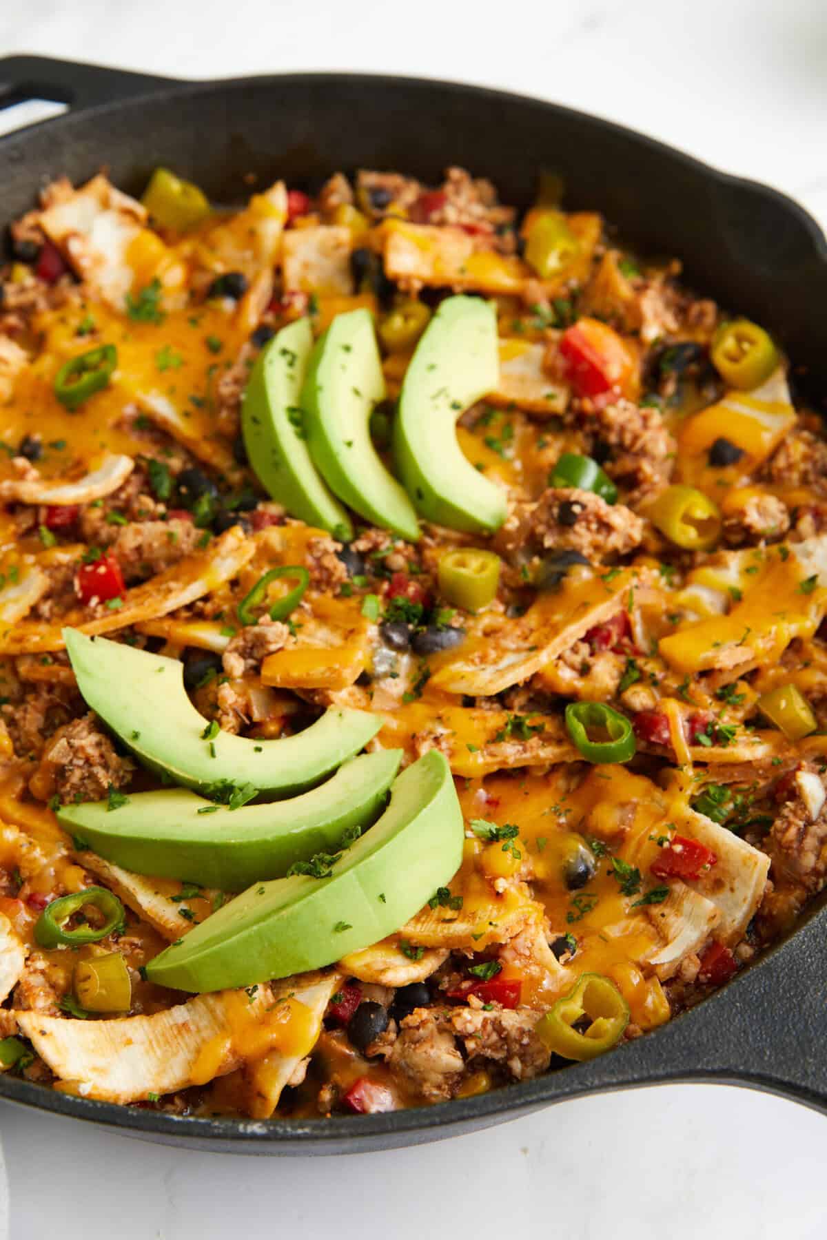 Ground Turkey Enchilada Skillet - foodfaithfitness