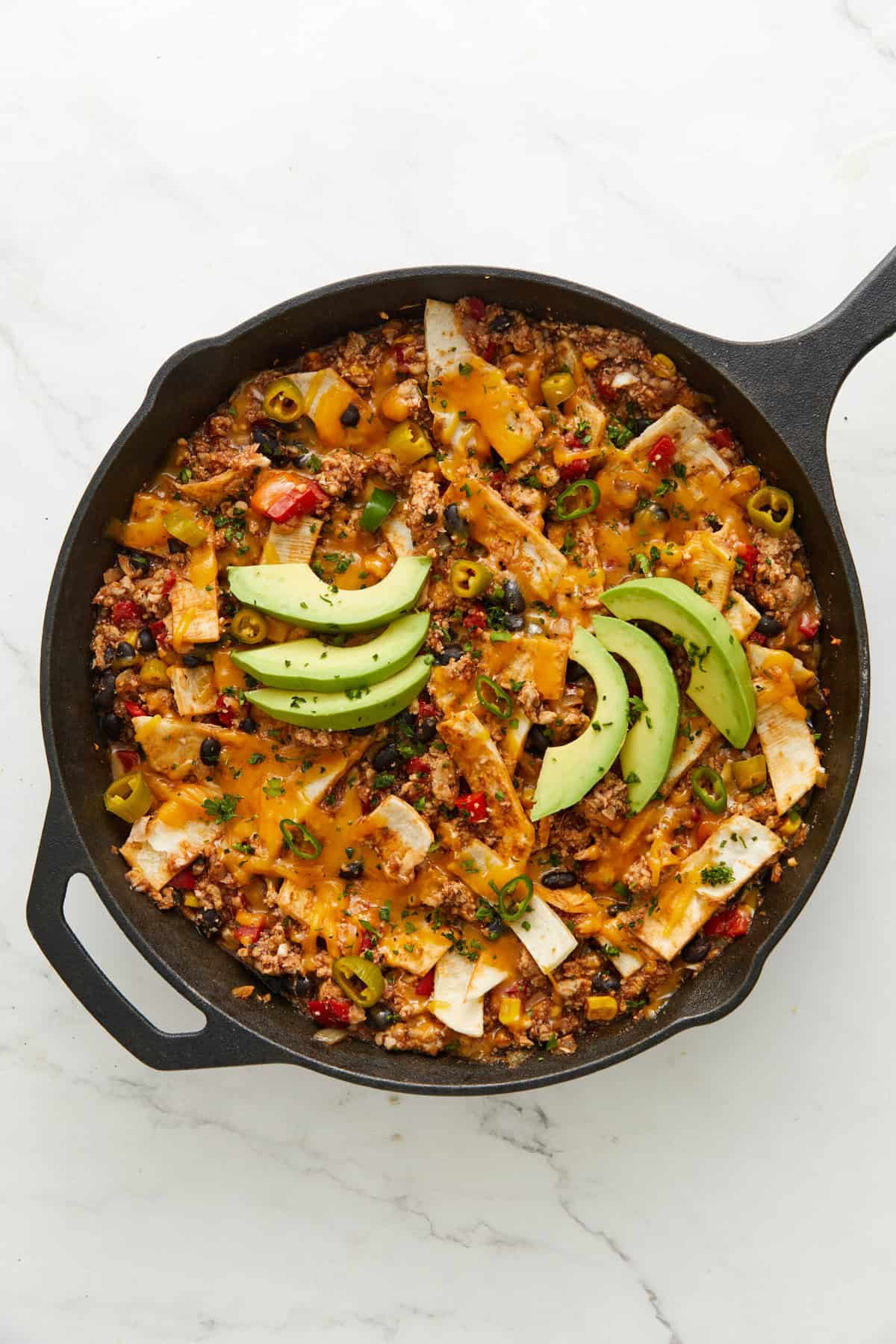 Ground Turkey Enchilada Skillet - foodfaithfitness