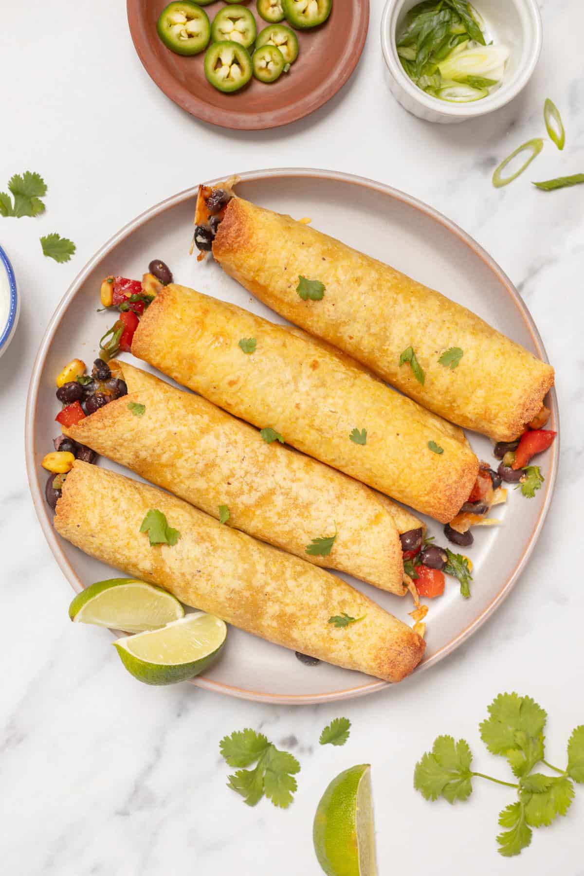 Vegetarian taquitos - foodfaithfittness