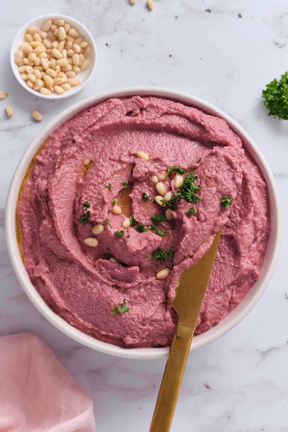 Beet Hummus Recipe - foodfaithfitness