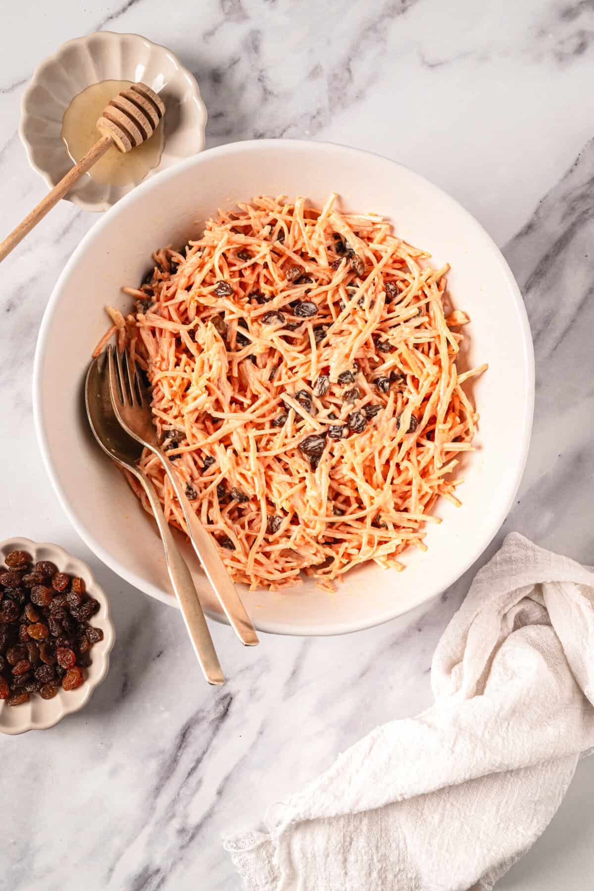 Carrot Raisin Salad Recipe - foodfaithfitness