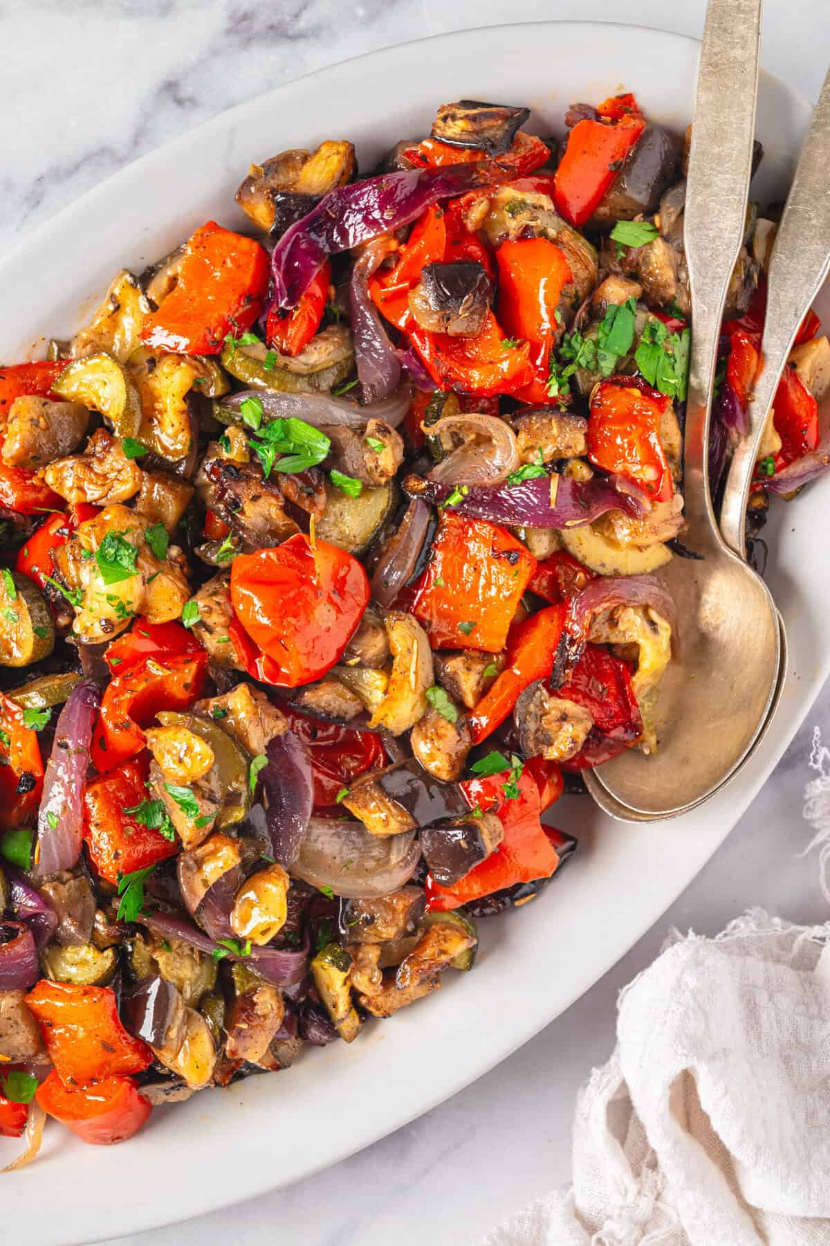 Greek Roasted Vegetables - foodfaithfitness