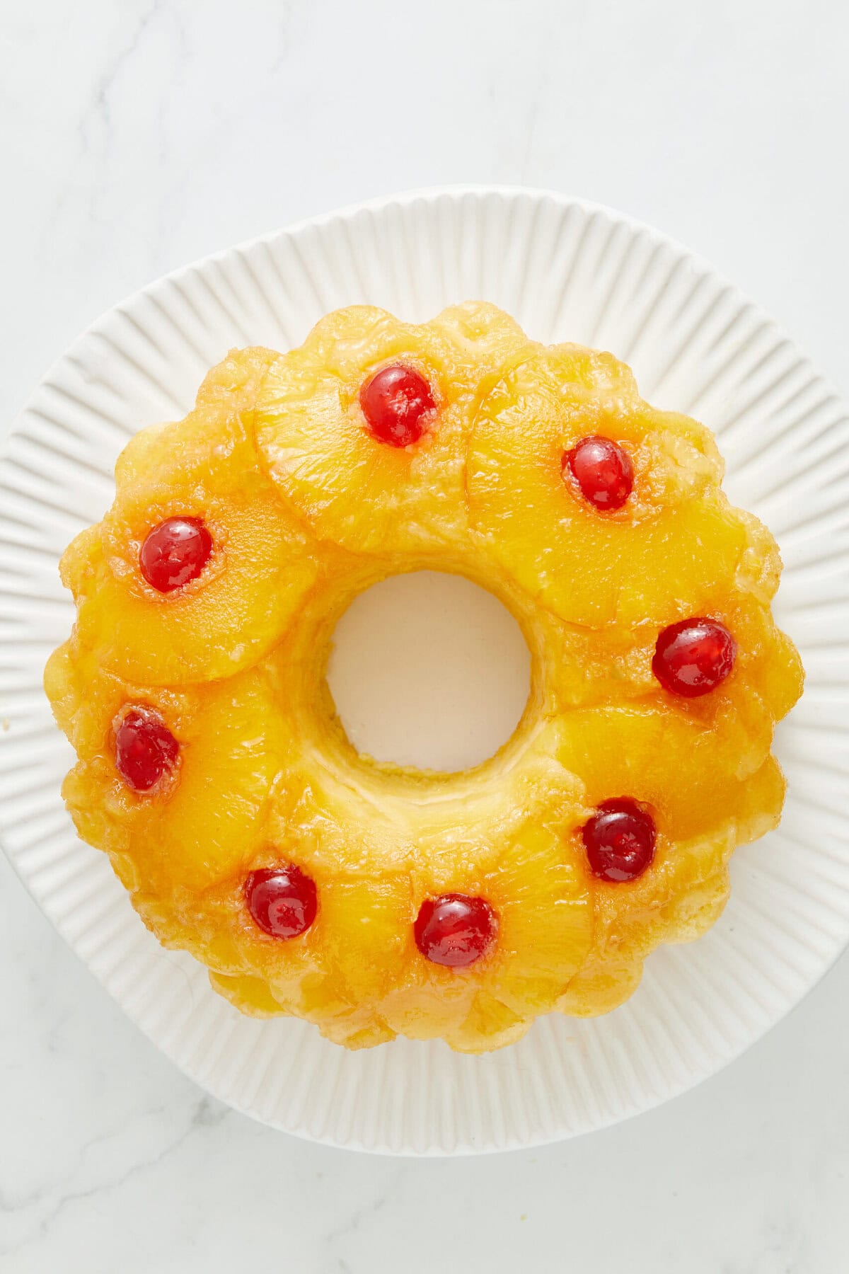 Pineapple Upside-Down Bundt Cake - foodfaithfitness