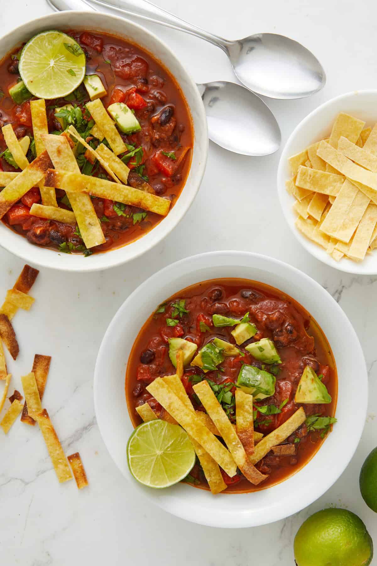 Vegetarian Tortilla Soup - foodfaithfitness
