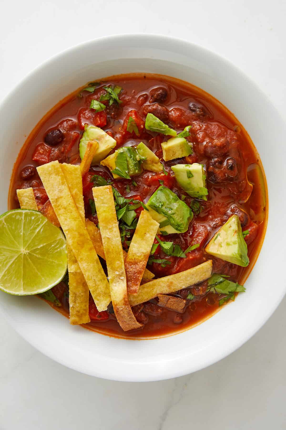 Vegetarian Tortilla Soup - foodfaithfitness