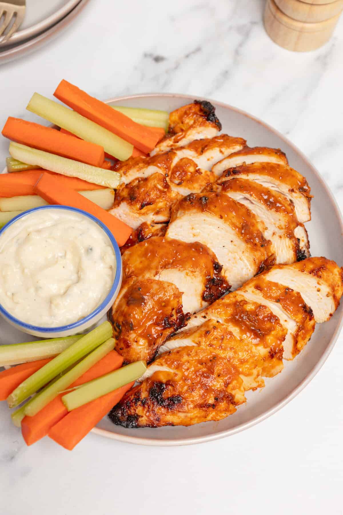 Air Frityer Buffalo Chicken - Foodfaithfittness