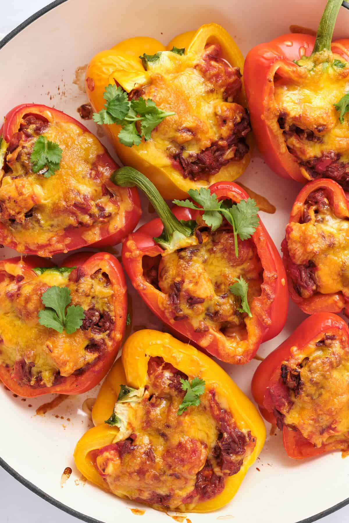 Chicken filled peppers - foodfaithfittness