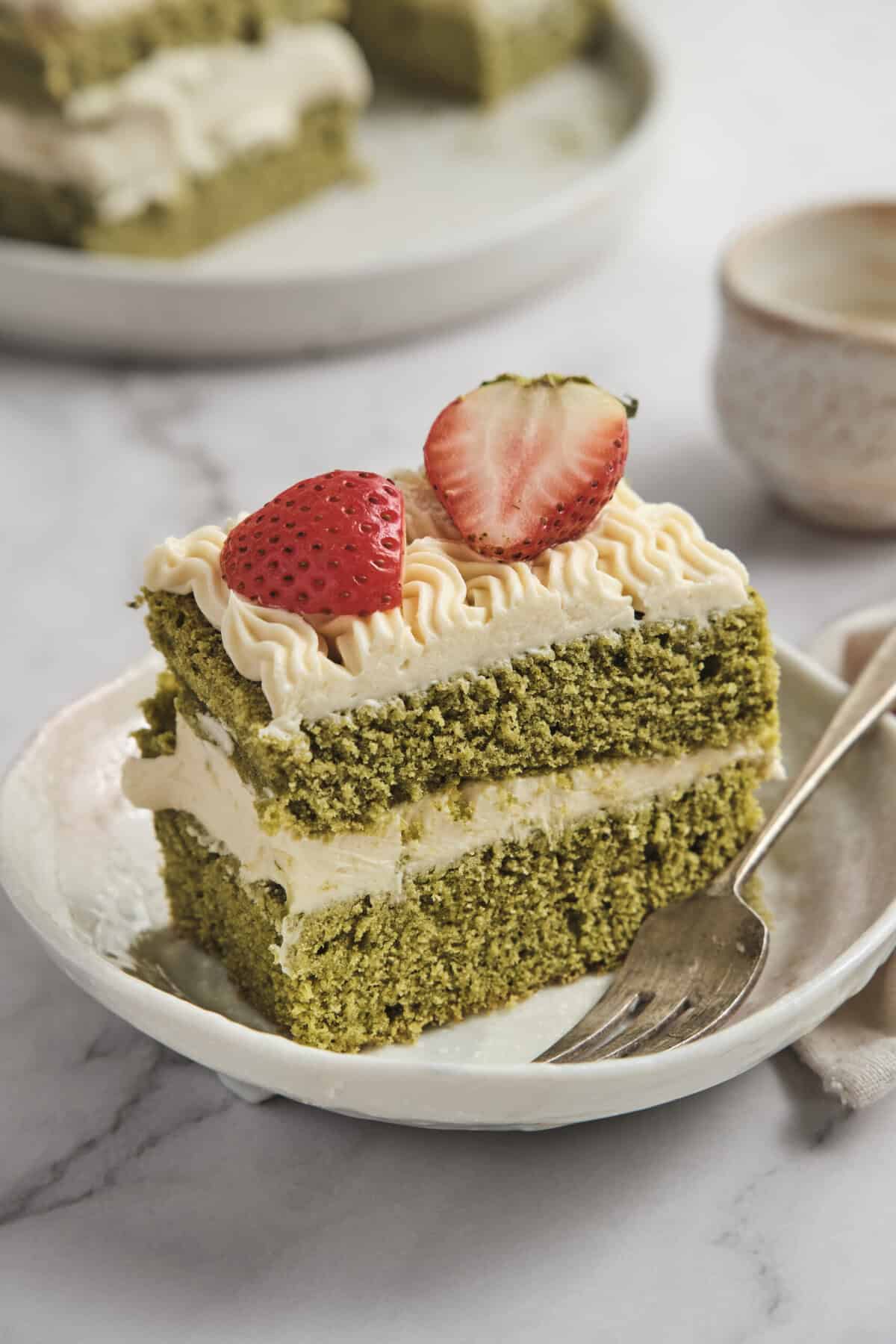 Matcha Cake - Foodfaithfittness