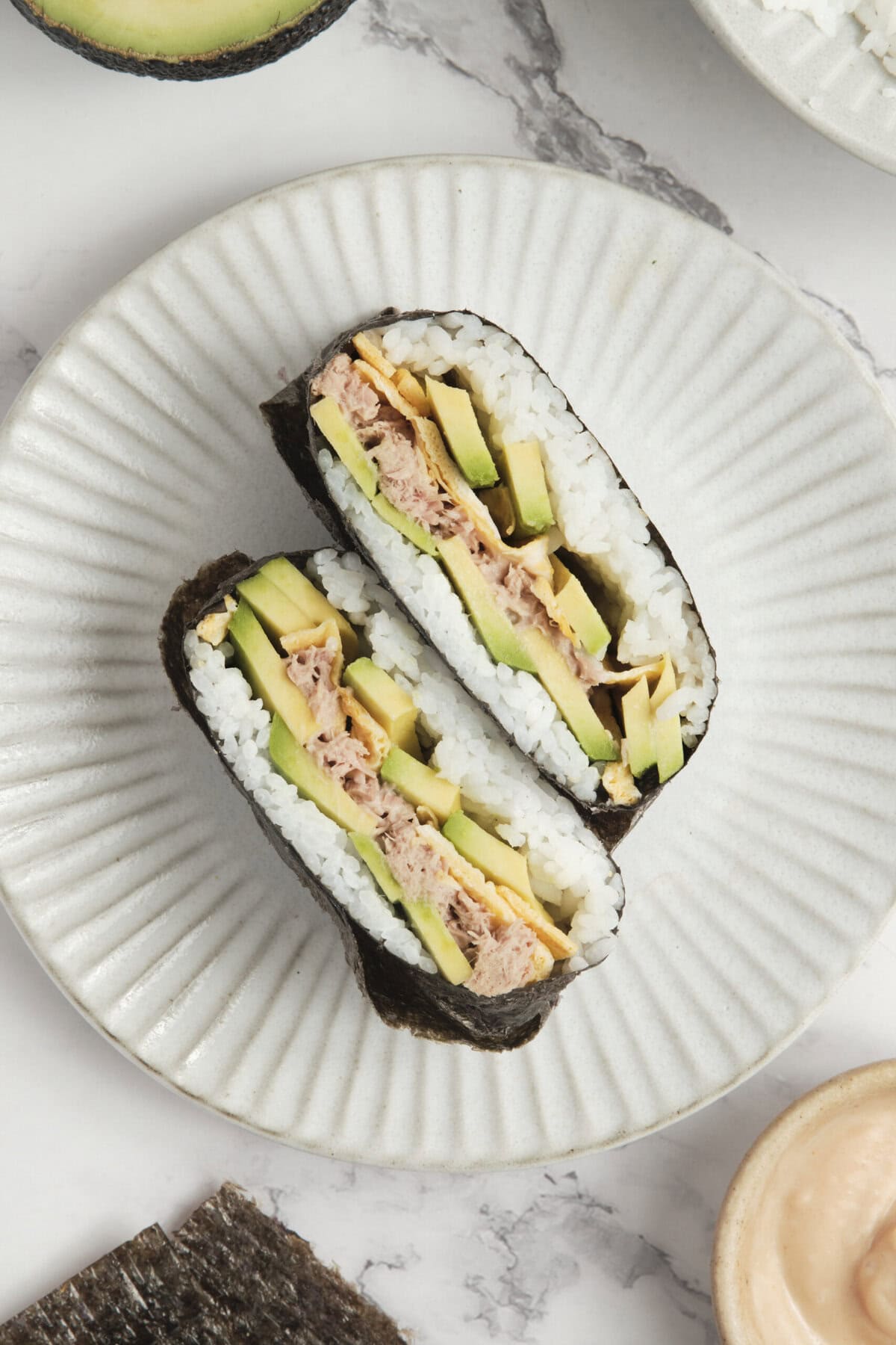 Onigirazu Sushi Sandwich - foodfaithfitness
