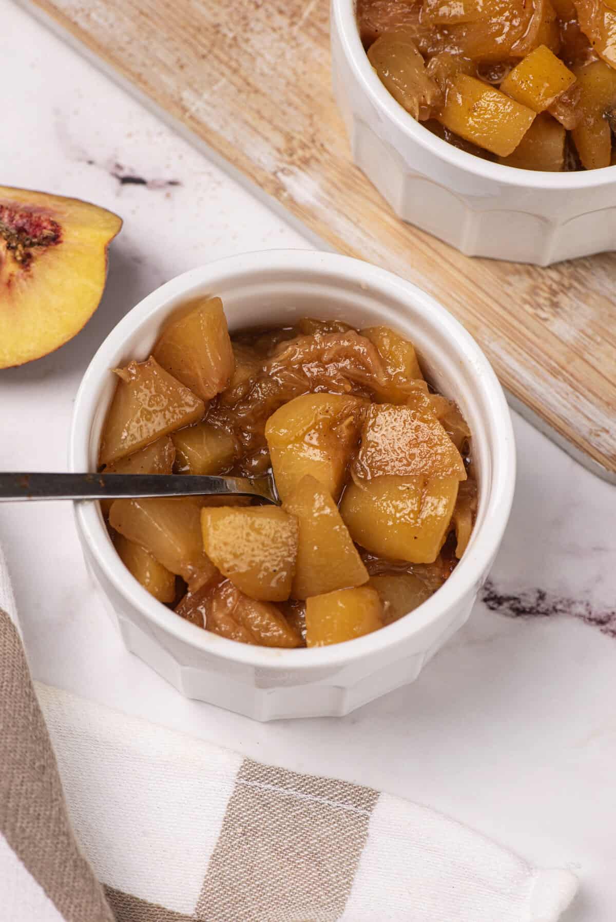 Peach Compote - foodfaithfitness