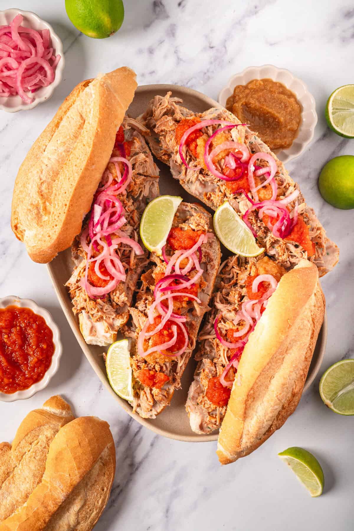 Pork Carnitas Torta - foodfaithfitness