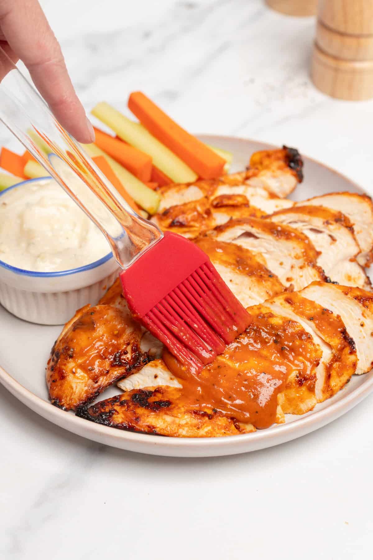 Air Frityer Buffalo Chicken - Foodfaithfittness