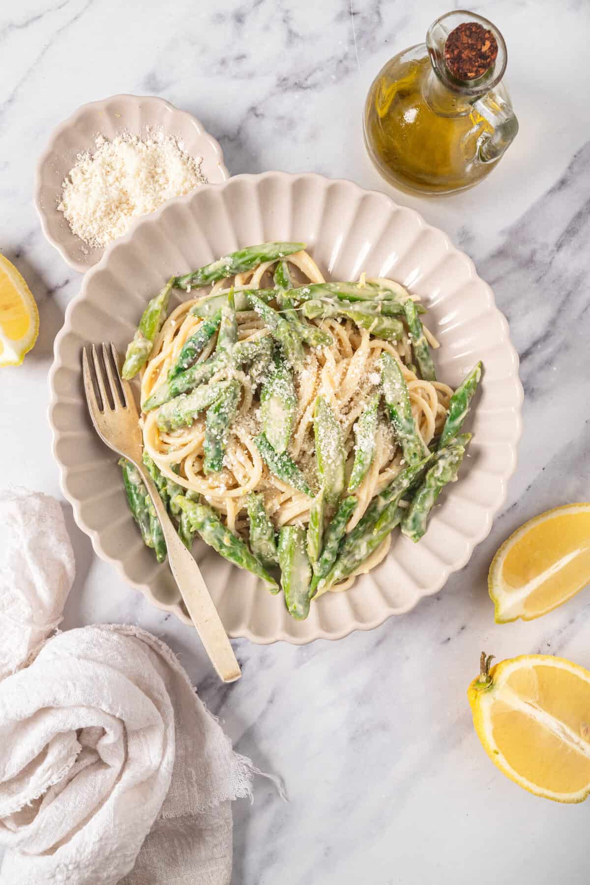 Asparagus Pasta - foodfaithfitness